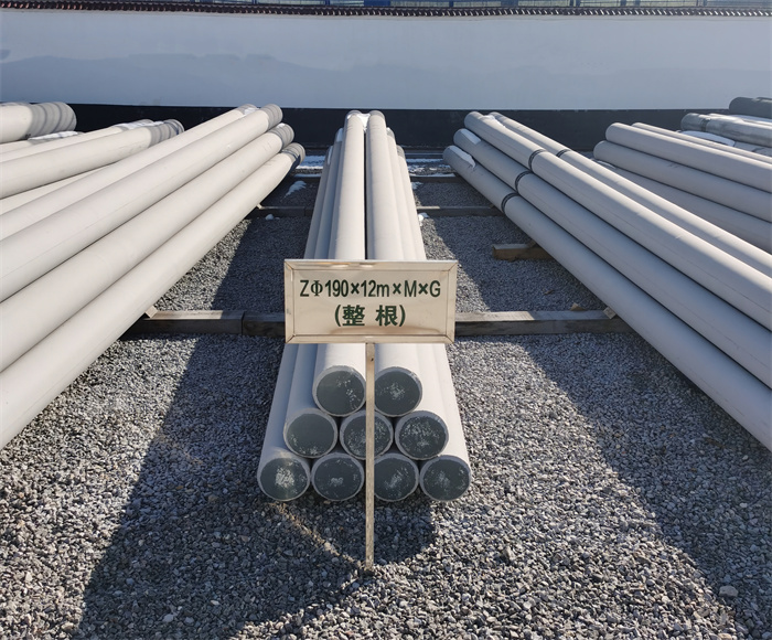 河西190×12米钢筋混凝土水泥电线杆